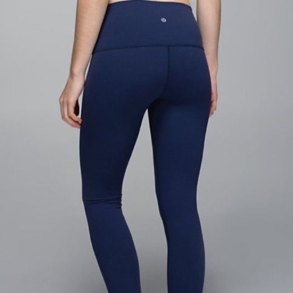 Lululemon Navy Blue Leggings - Picture 1 of 4